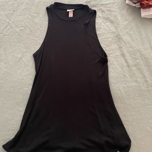 Ribbed, high neck tank